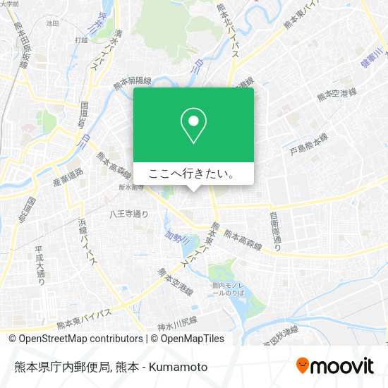熊本県庁内郵便局地図