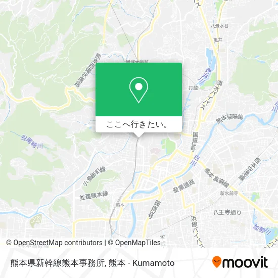 熊本県新幹線熊本事務所地図