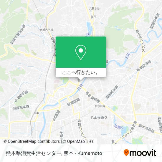 熊本県消費生活センター地図