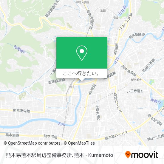 熊本県熊本駅周辺整備事務所地図