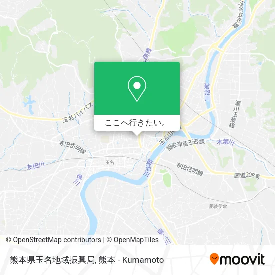 熊本県玉名地域振興局地図