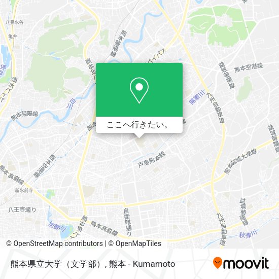 熊本県立大学（文学部）地図
