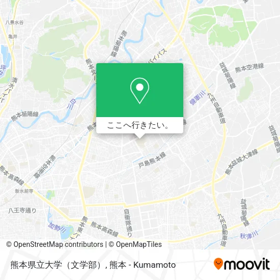 熊本県立大学（文学部）地図