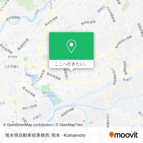 熊本県自動車税事務所地図