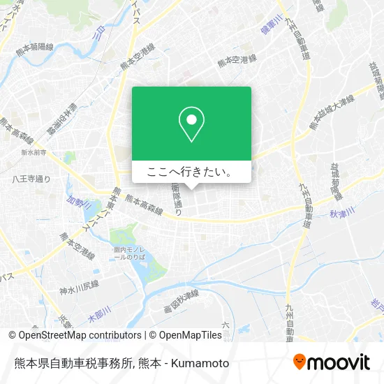 熊本県自動車税事務所地図
