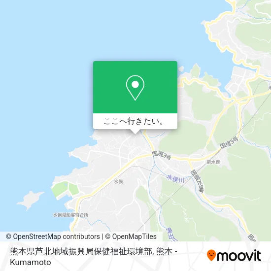 熊本県芦北地域振興局保健福祉環境部地図