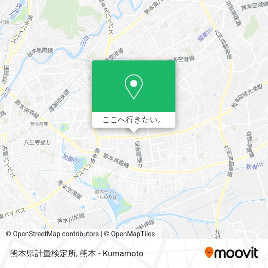 熊本県計量検定所地図