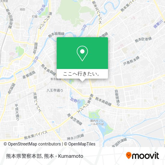 熊本県警察本部地図