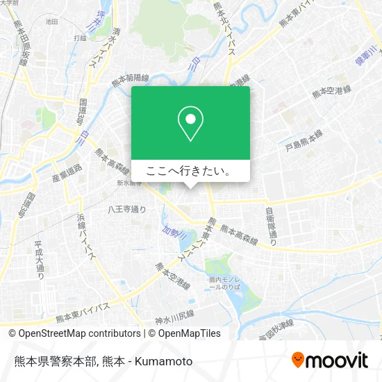 熊本県警察本部地図