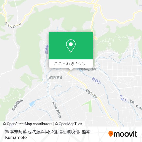 熊本県阿蘇地域振興局保健福祉環境部地図
