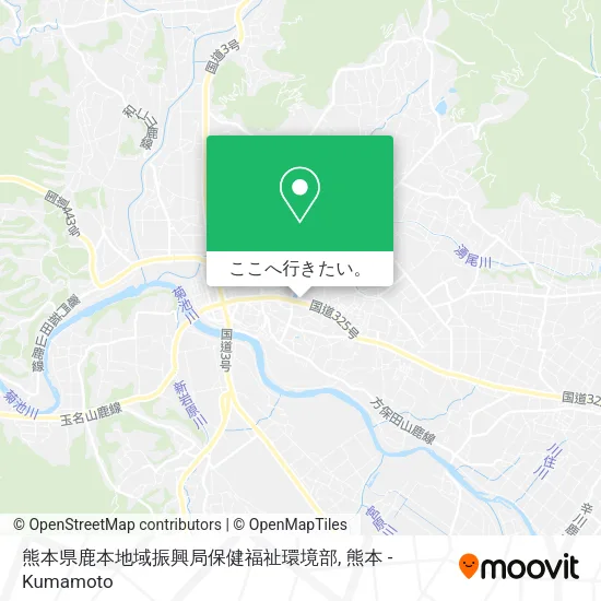 熊本県鹿本地域振興局保健福祉環境部地図