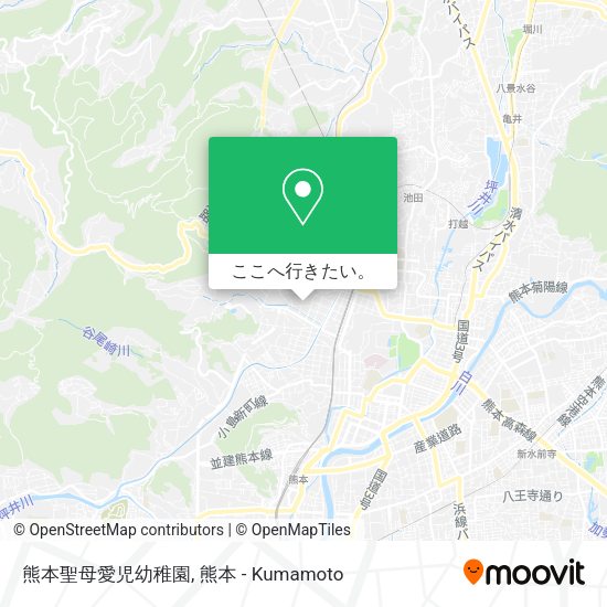 熊本聖母愛児幼稚園地図