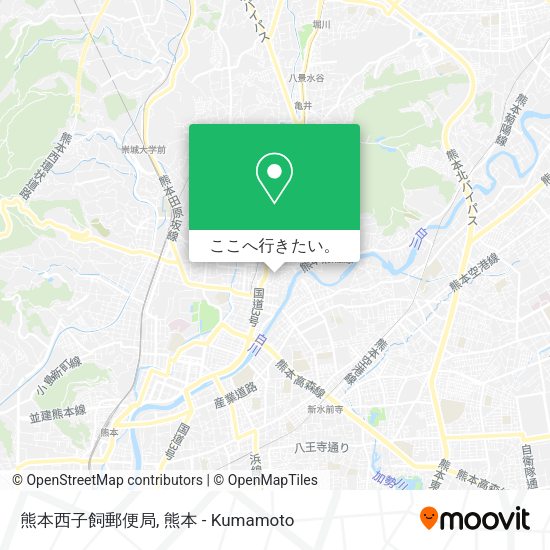 熊本西子飼郵便局地図