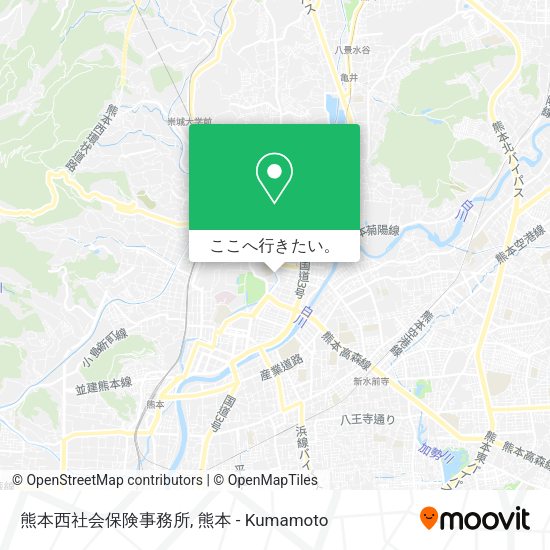 熊本西社会保険事務所地図