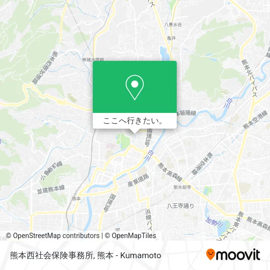 熊本西社会保険事務所地図