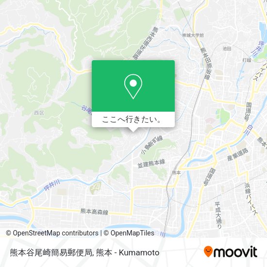 熊本谷尾崎簡易郵便局地図