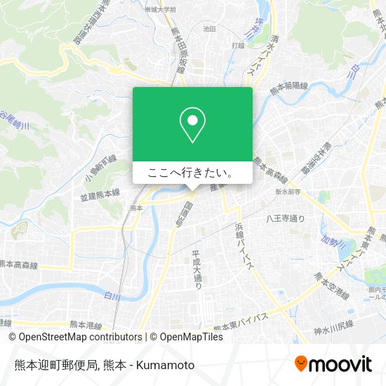 熊本迎町郵便局地図