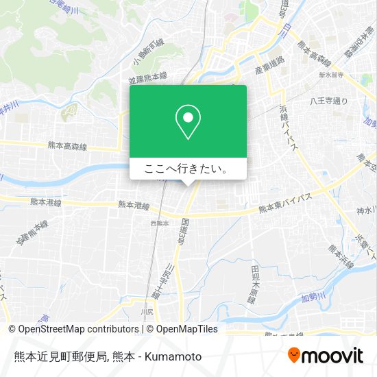 熊本近見町郵便局地図