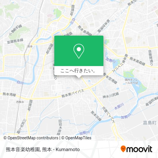 熊本音楽幼稚園地図