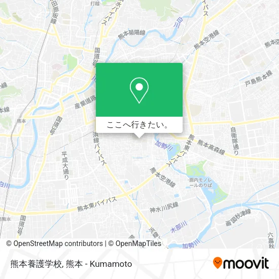 熊本養護学校地図
