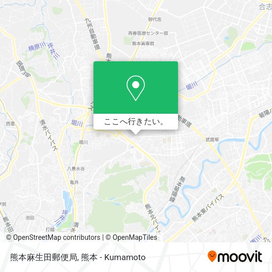 熊本麻生田郵便局地図