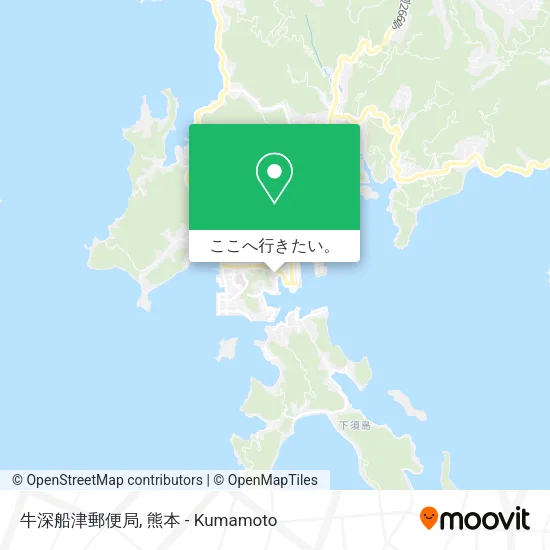 牛深船津郵便局地図