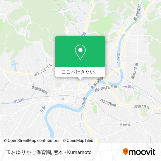 玉名ゆりかご保育園地図