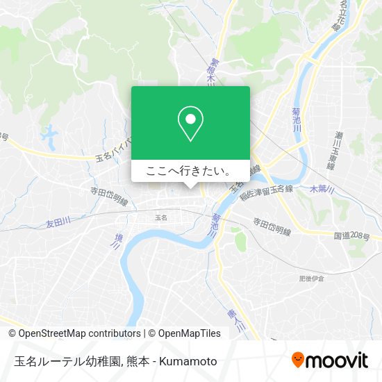 玉名ルーテル幼稚園地図