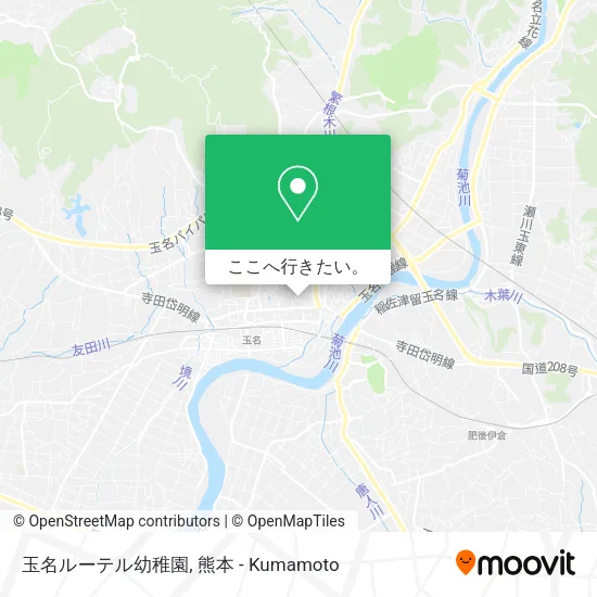 玉名ルーテル幼稚園地図