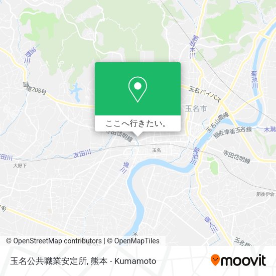 玉名公共職業安定所地図