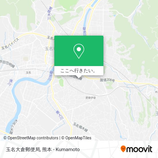 玉名大倉郵便局地図