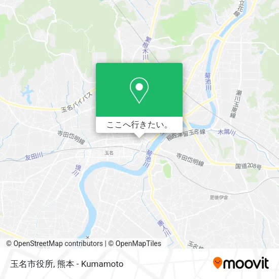 玉名市役所地図