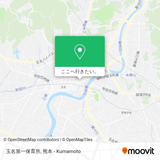 玉名第一保育所地図