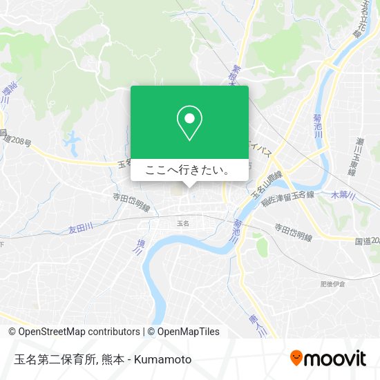玉名第二保育所地図
