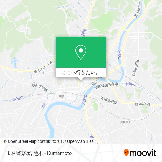 玉名警察署地図