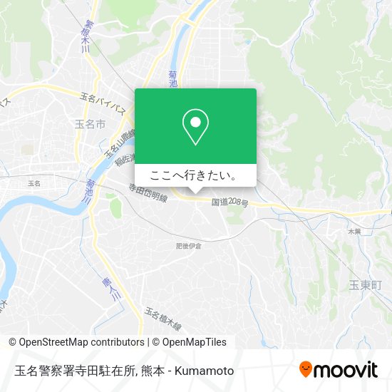 玉名警察署寺田駐在所地図