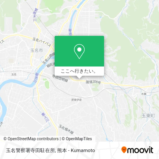 玉名警察署寺田駐在所地図