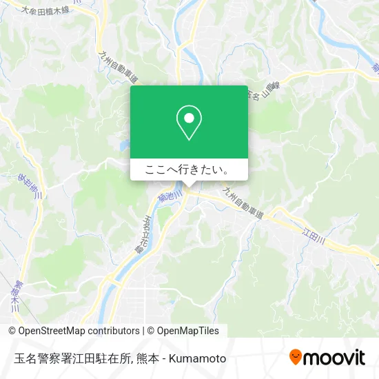 玉名警察署江田駐在所地図