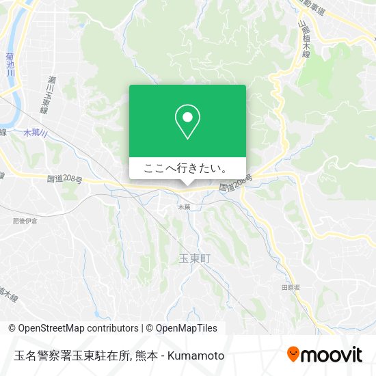 玉名警察署玉東駐在所地図