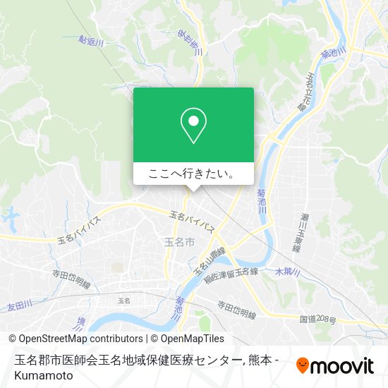 玉名郡市医師会玉名地域保健医療センター地図