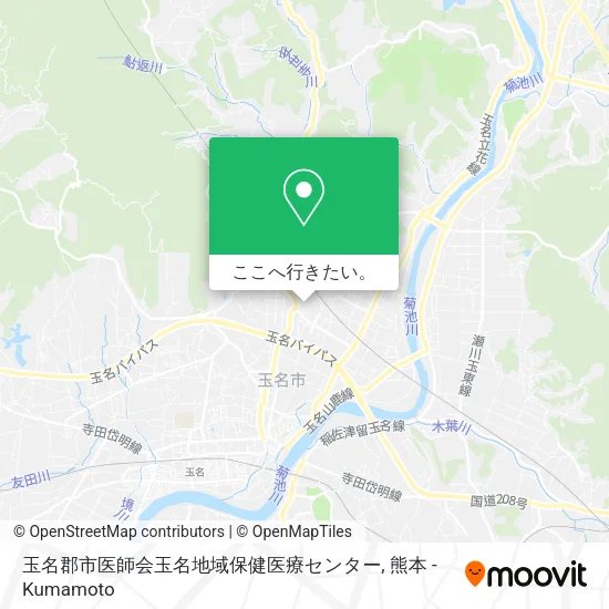 玉名郡市医師会玉名地域保健医療センター地図