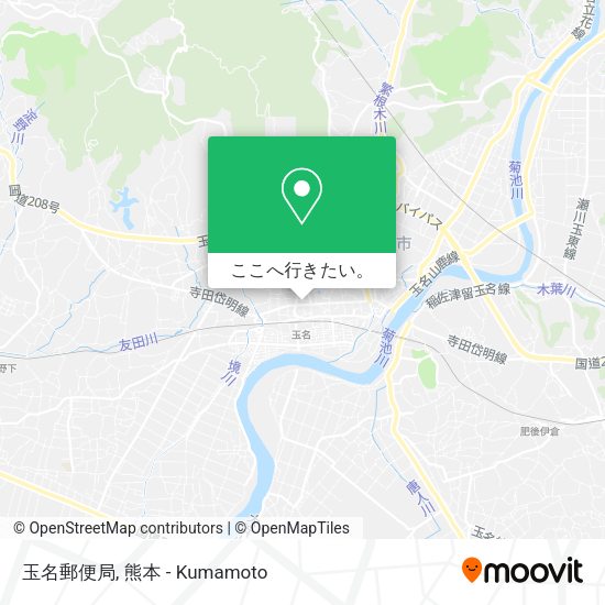 玉名郵便局地図