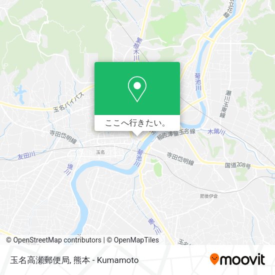 玉名高瀬郵便局地図