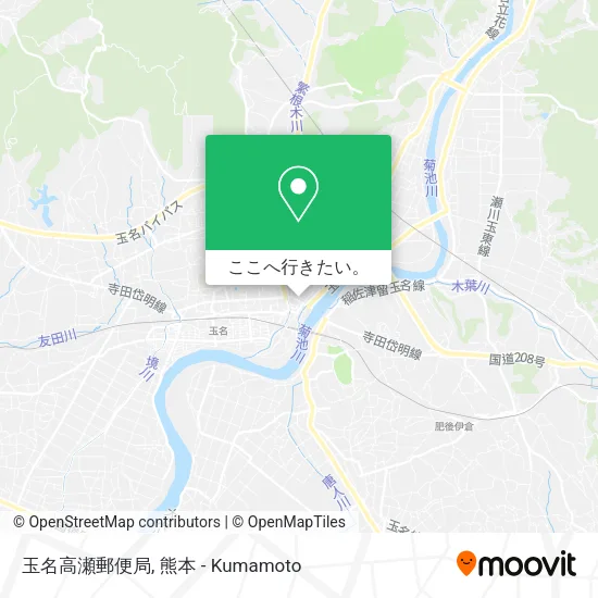 玉名高瀬郵便局地図
