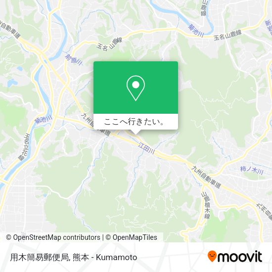 用木簡易郵便局地図