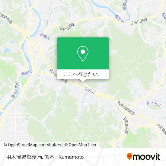 用木簡易郵便局地図