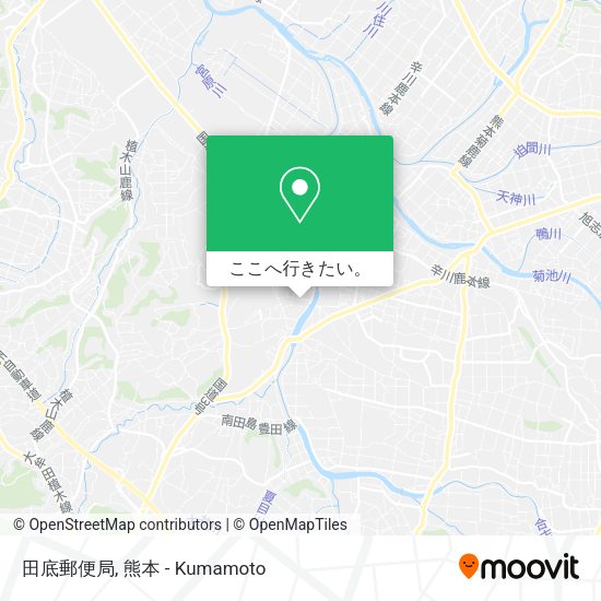 田底郵便局地図