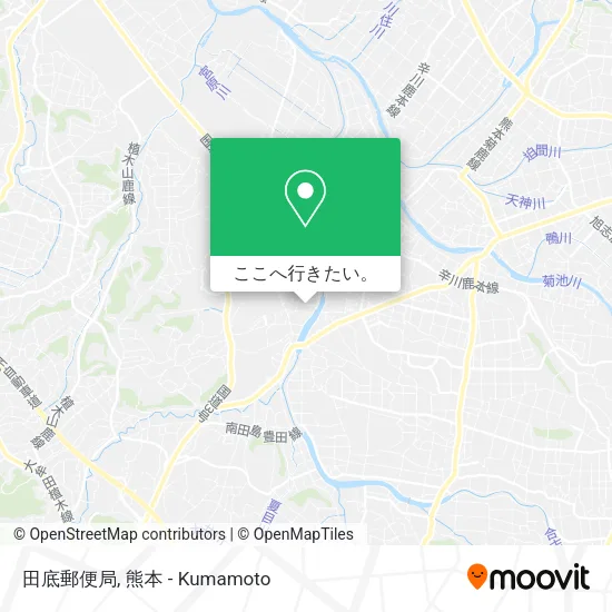 田底郵便局地図