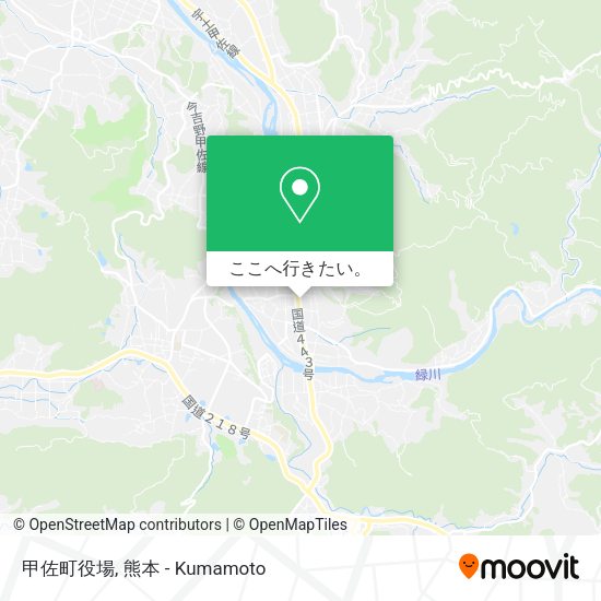 甲佐町役場地図
