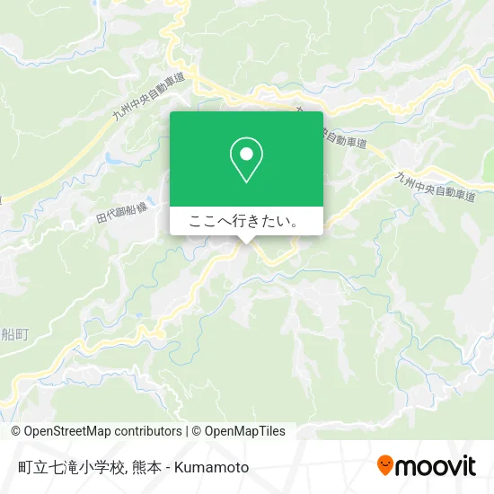 町立七滝小学校地図